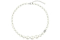 Givenchy Pearl Metal With Crystals Necklace White/Silver