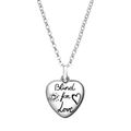 Gucci GG Blind for Love Sterling Silver Heart Pendant Necklace